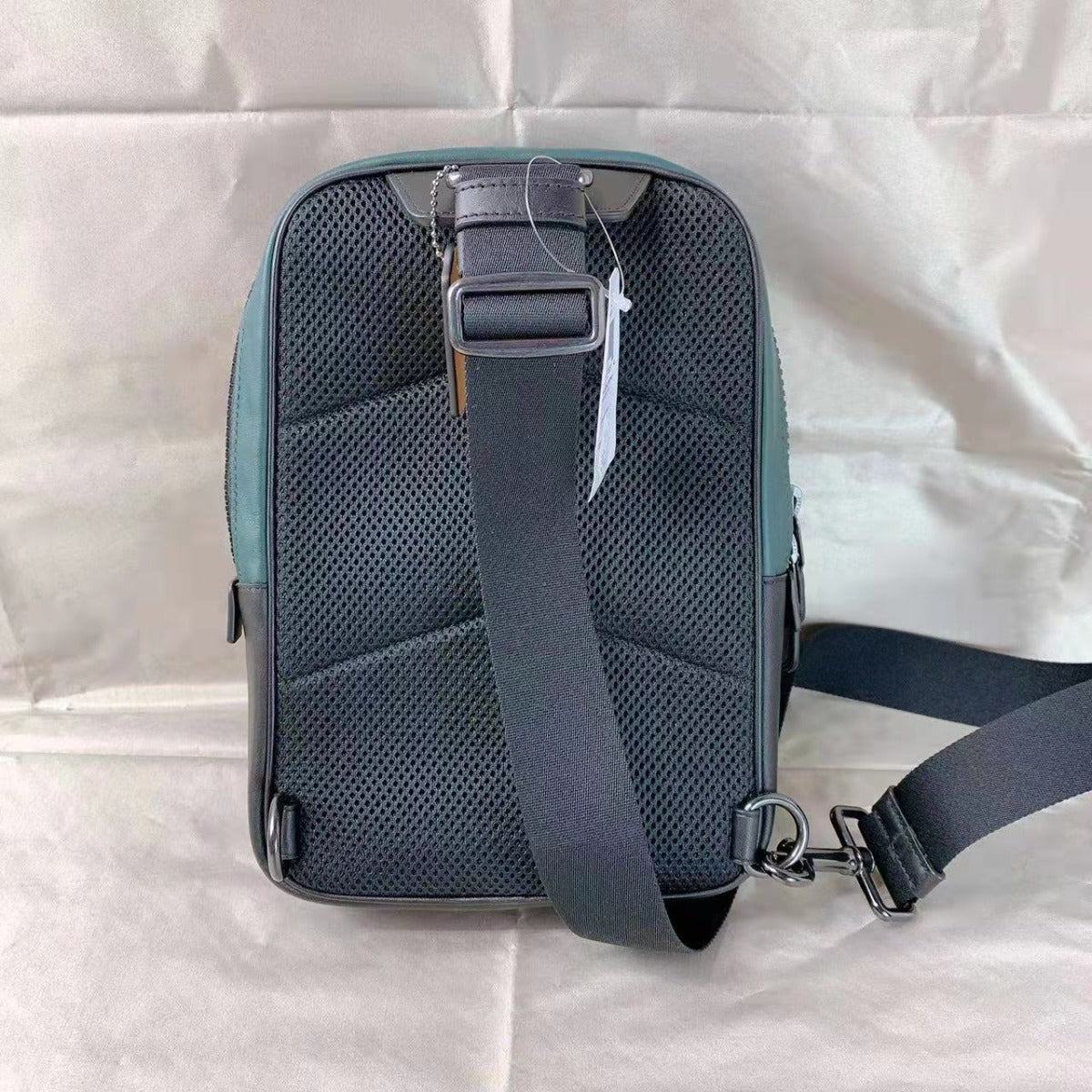 COACH C6647 Track Pack In Colorblock With Coach Patch In Forest Agate Multi COACH C6647 Track Pack In Colorblock With Coach Patch In Forest Agate Multi